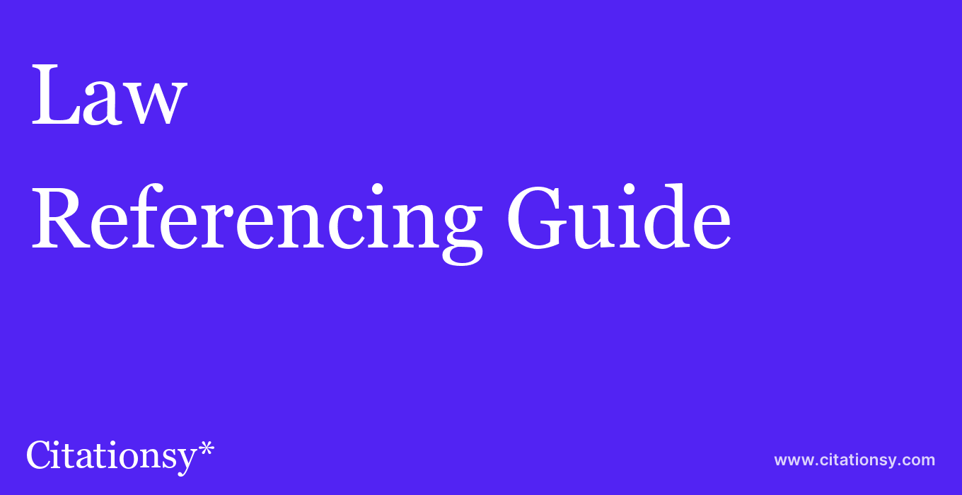 cite Law & Society Review  — Referencing Guide